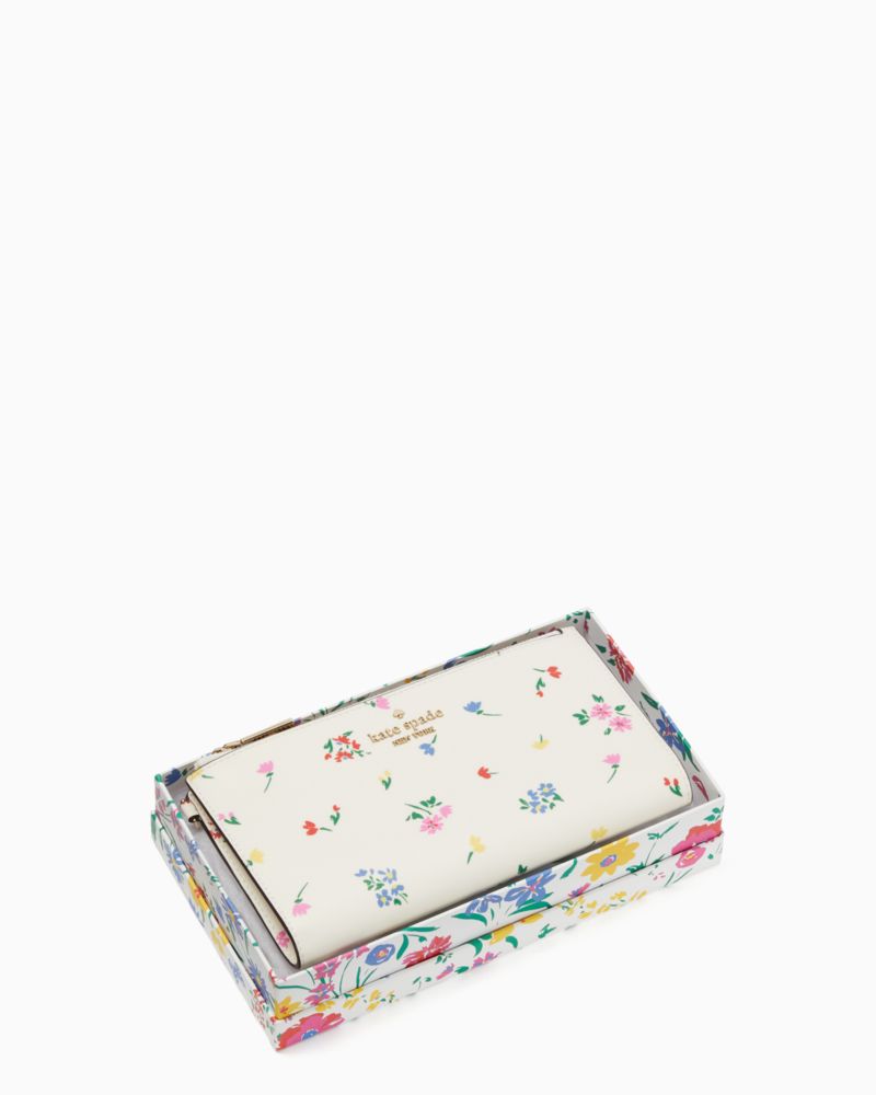 Staci Garden Bouquet Boxed Zip Wristlet | Kate Spade Outlet