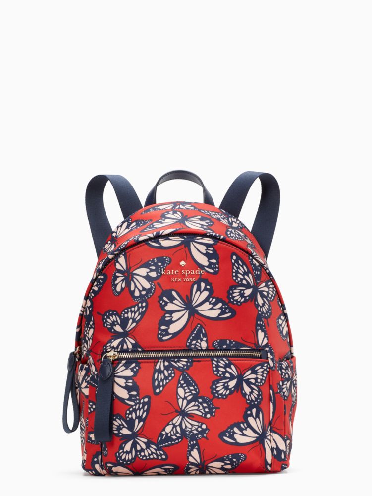 Chelsea The Little Better Butterfly Toss Printed Medium Backpack