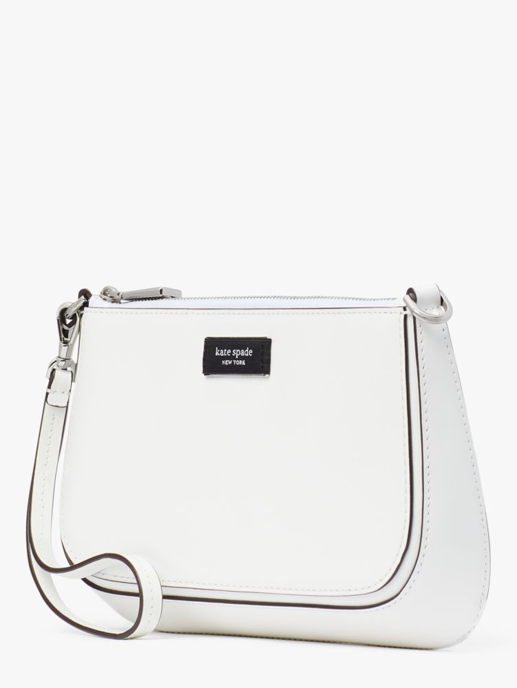 Kate Spade,Sam Icon Leather Mini Pochette,Evening,True White