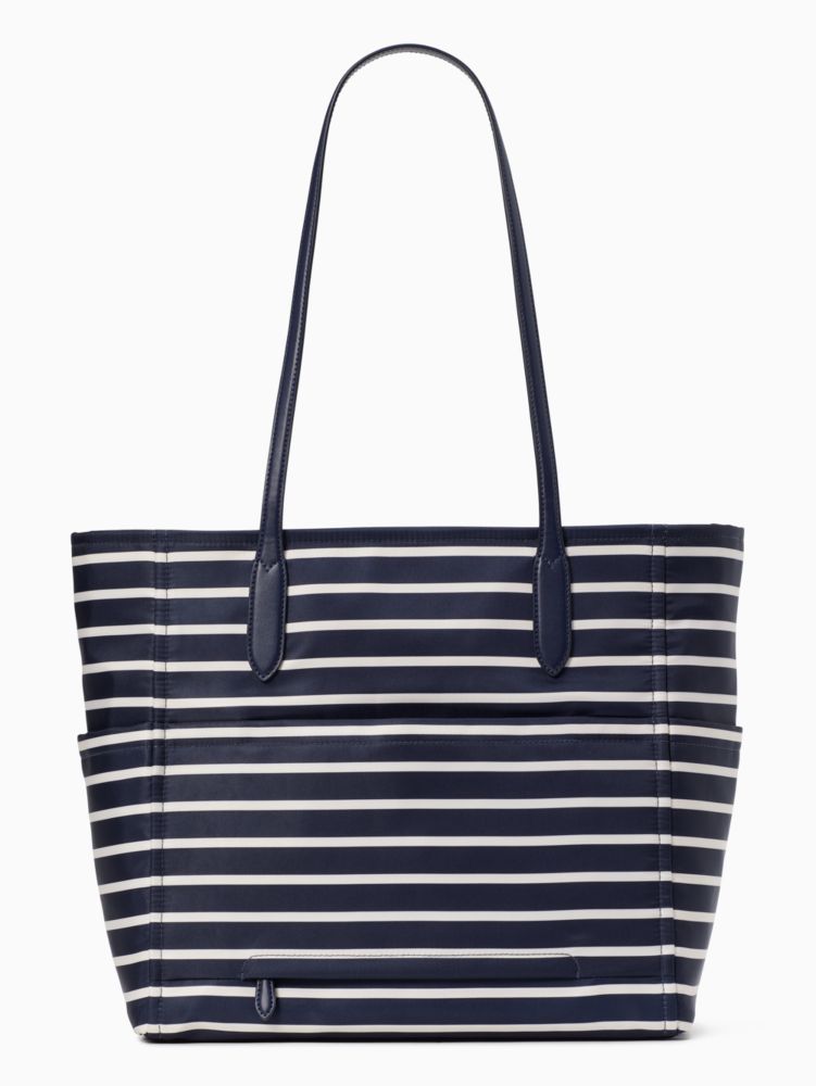 Kate Spade,チェルシー ザ リトル ベター マリーナ ストライプ プリント トート,バッグ,パリジャンネイビーマルチ