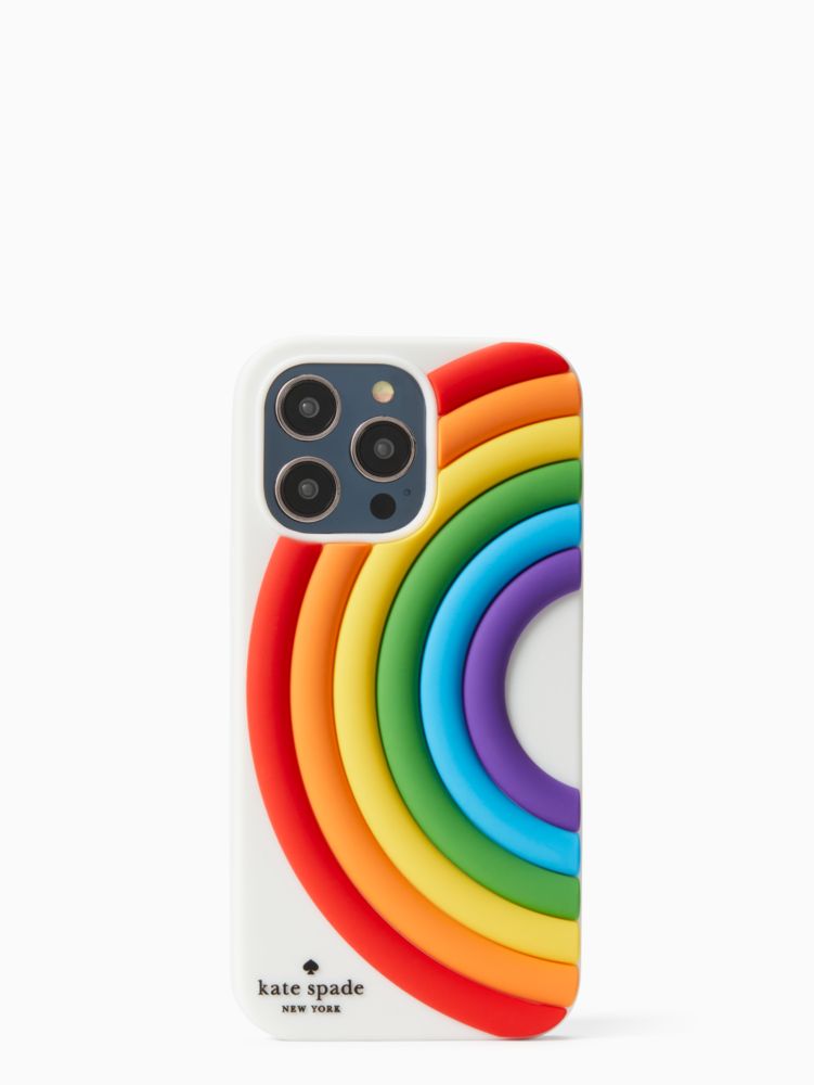Kate Spade,All Love Rainbow iPhone 14 Pro Case,