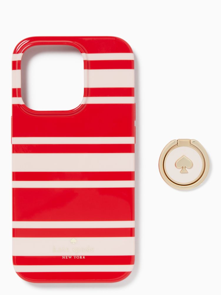 Sailing Stripe I Phone 14 Pro Stability Ring Kate Spade Outlet