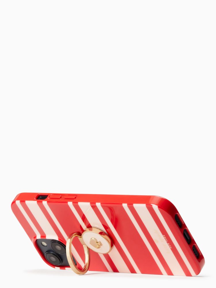 Kate Spade,Sailing Stripe iPhone 14 Stability Ring,Heirloom Tomato Multi