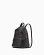 Kate Spade,leila pebbled leather mini dome backpack,Black