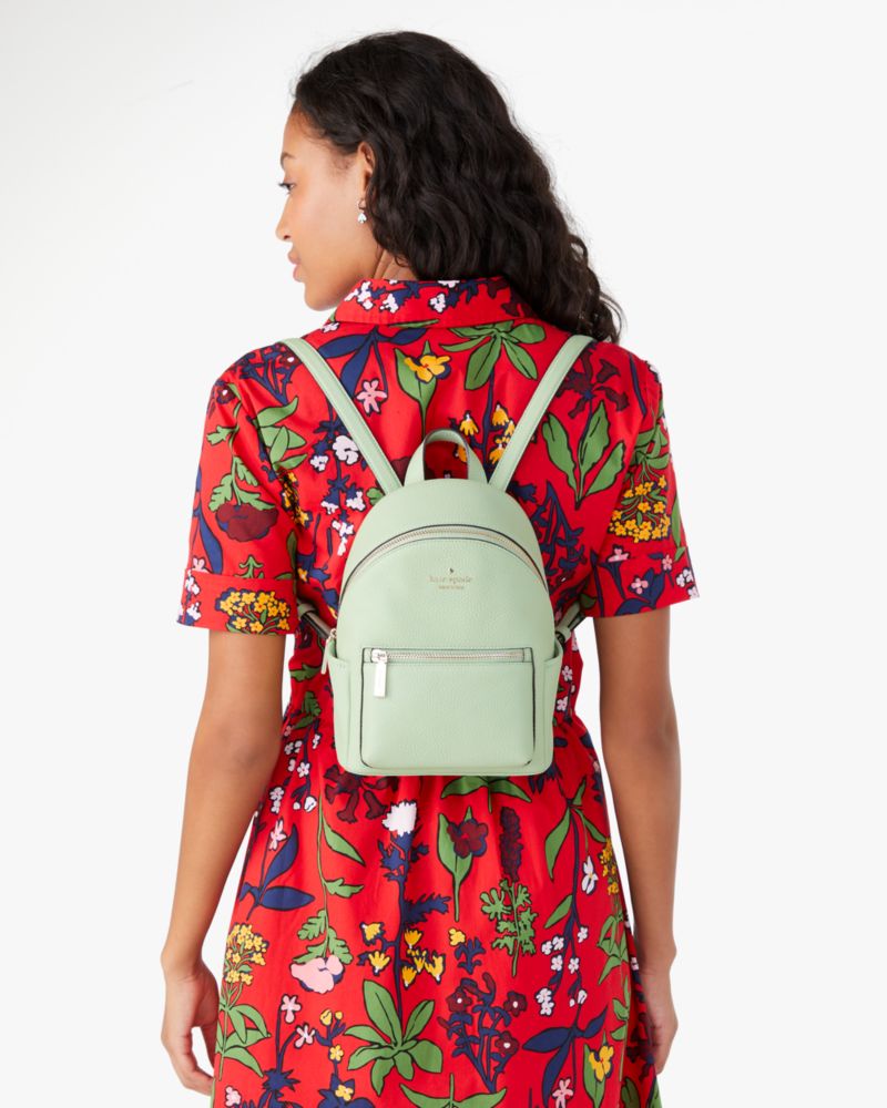 Kate Spade,leila pebbled leather mini dome backpack,