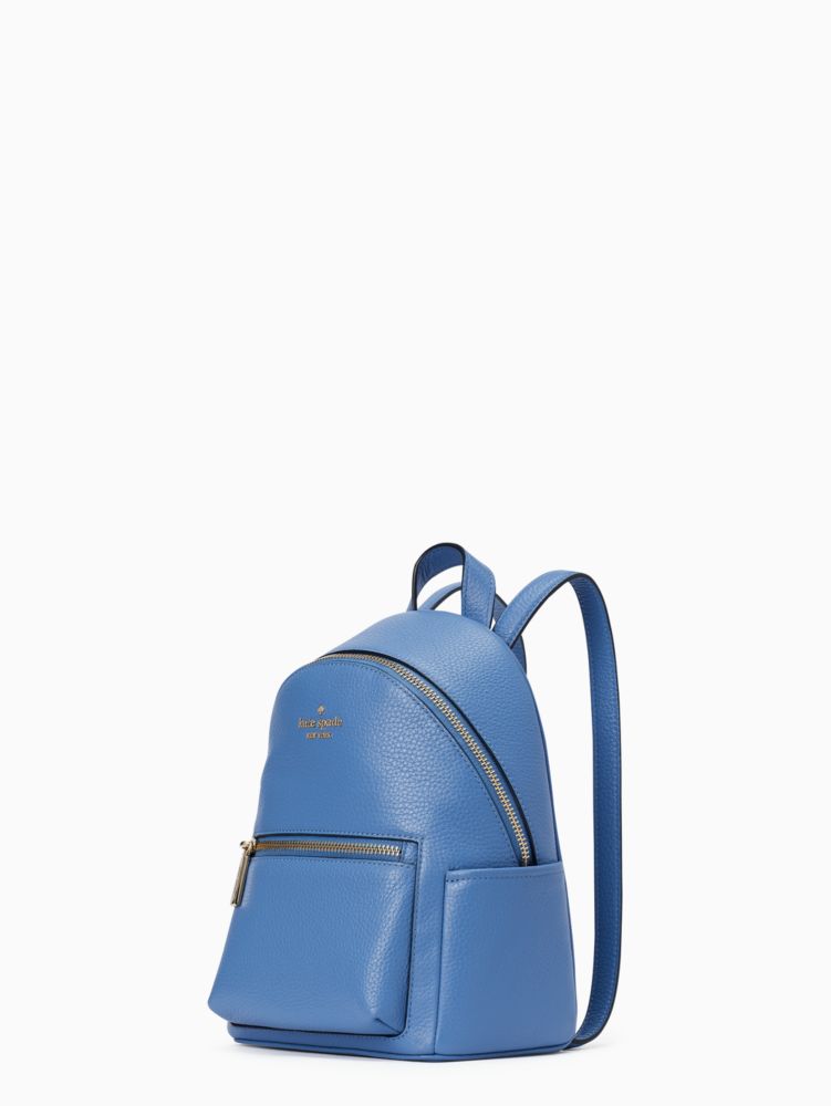 Kate Spade,leila pebbled leather mini dome backpack,Fresh Blueberry