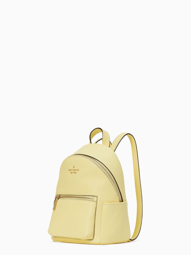 Kate Spade,leila pebbled leather mini dome backpack,Yellow Margarita