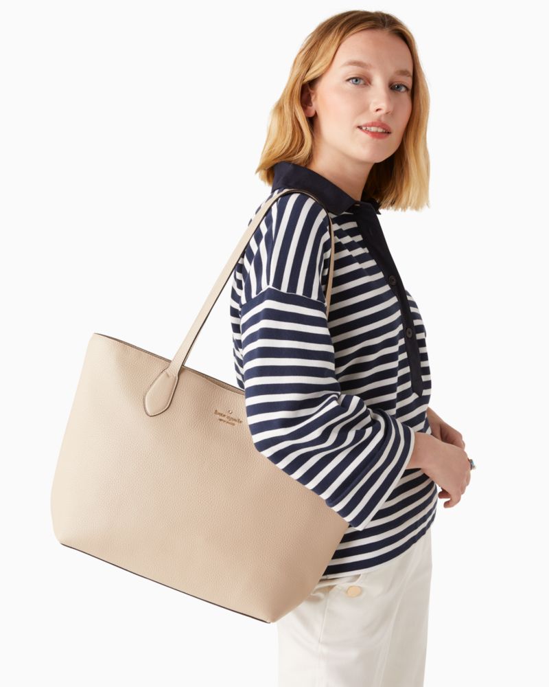 Kate Spade,leila pebbled leather tote,