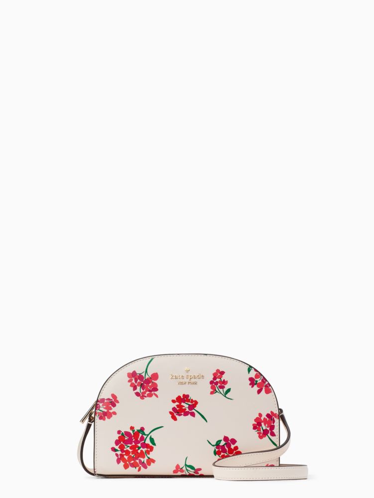 Kate Spade Perry Leather Dome Crossbody Bag in Deep Berry k8697 –