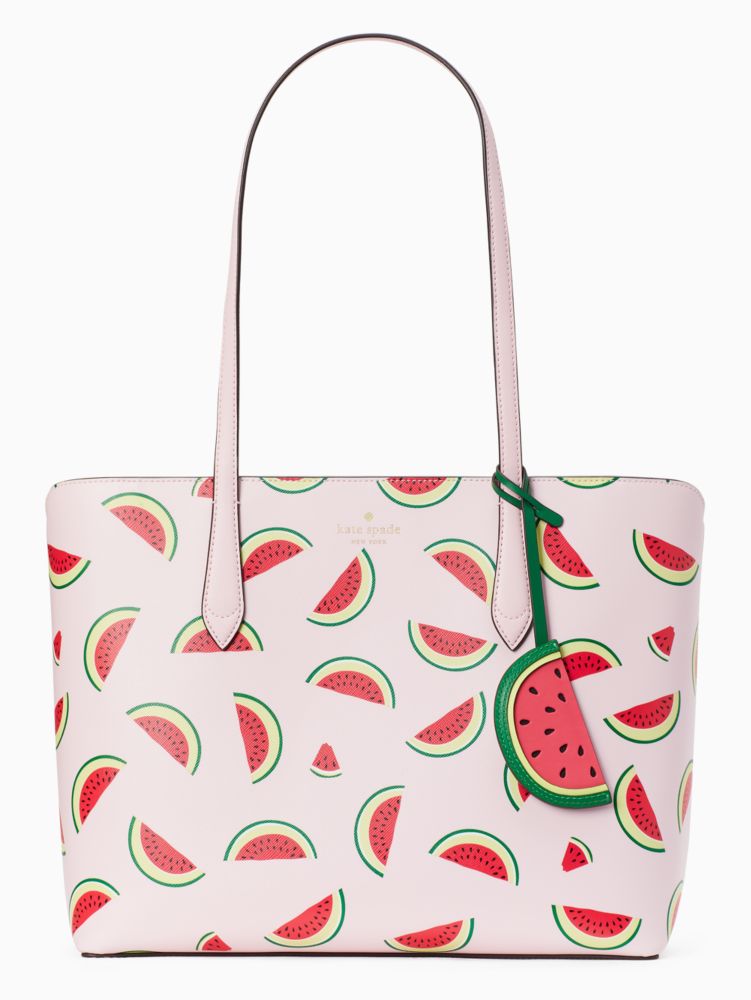 Kate Spade,Marlee Watermelon Party Tote,Pink Multi