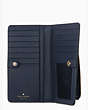Kate Spade,Darcy Large Slim Bifold Wallet,Blue Multicolor