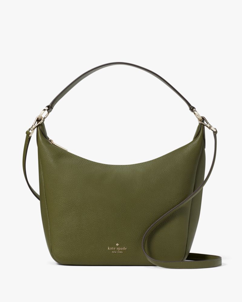 Kate Spade,Leila Hobo Shoulder Bag,Enchanted Green