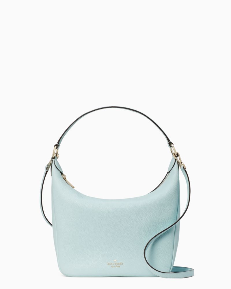 Kate Spade,Leila Hobo Shoulder Bag,Blue Glow