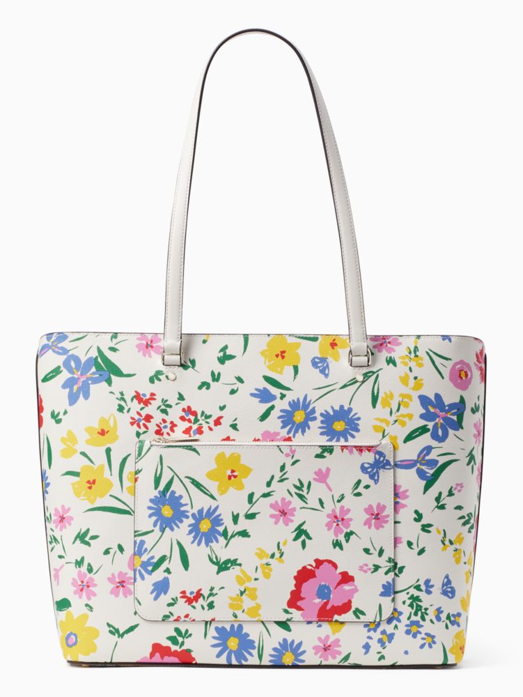 Kate Spade,Perfect New England Floral Printed Large Tote,