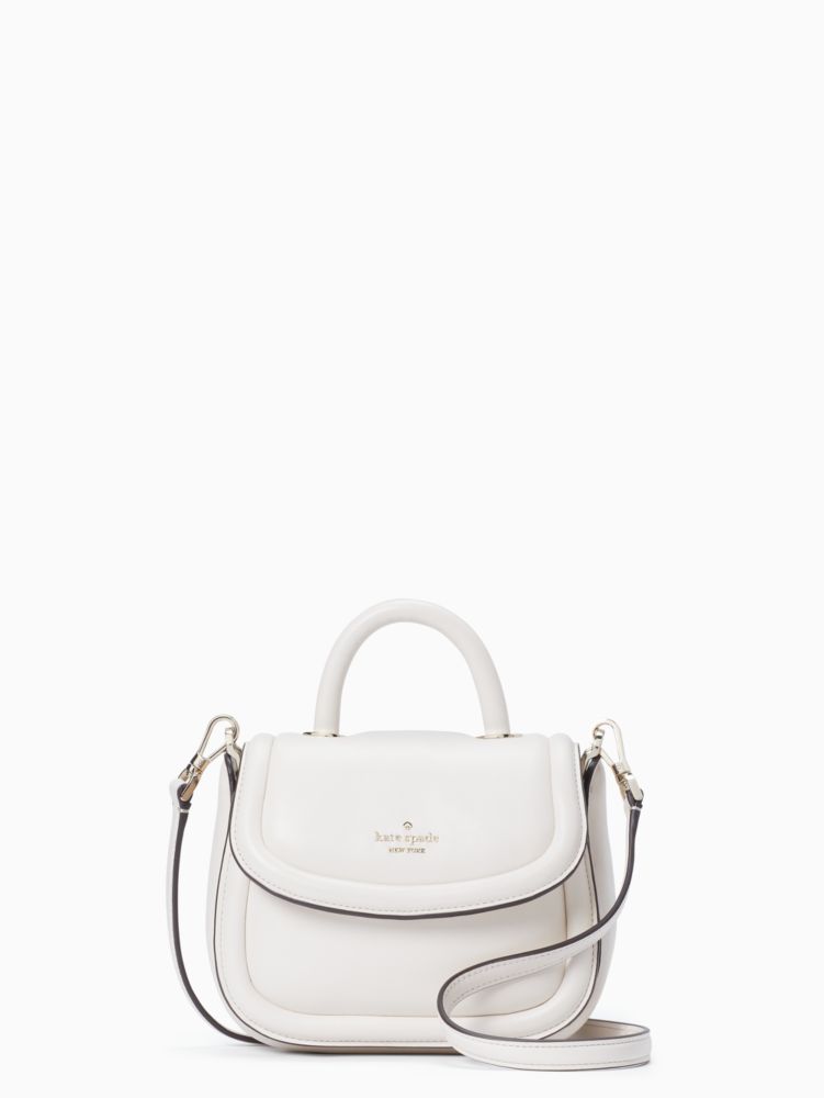 Kate Spade Puffy Umhängetasche Aus Glattem Leder Mit Griff, Extraklein