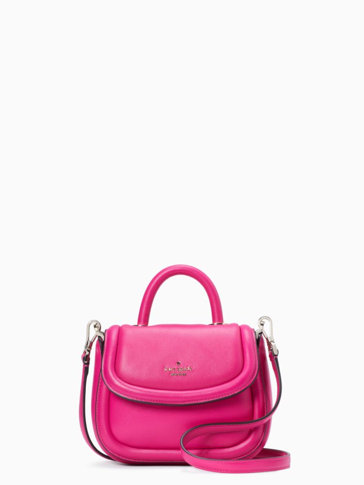 Kate Spade Puffy Umhängetasche Aus Glattem Leder Mit Griff, Extraklein