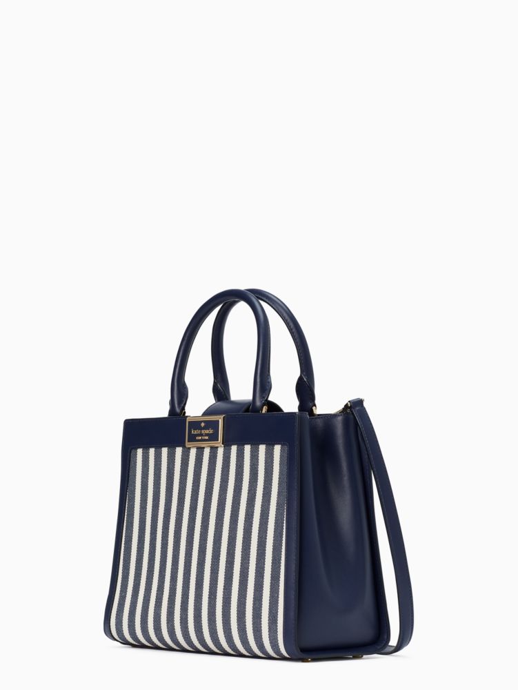 Kate Spade,リーガン ストライプ キャンバス サッチェル,バッグ,
