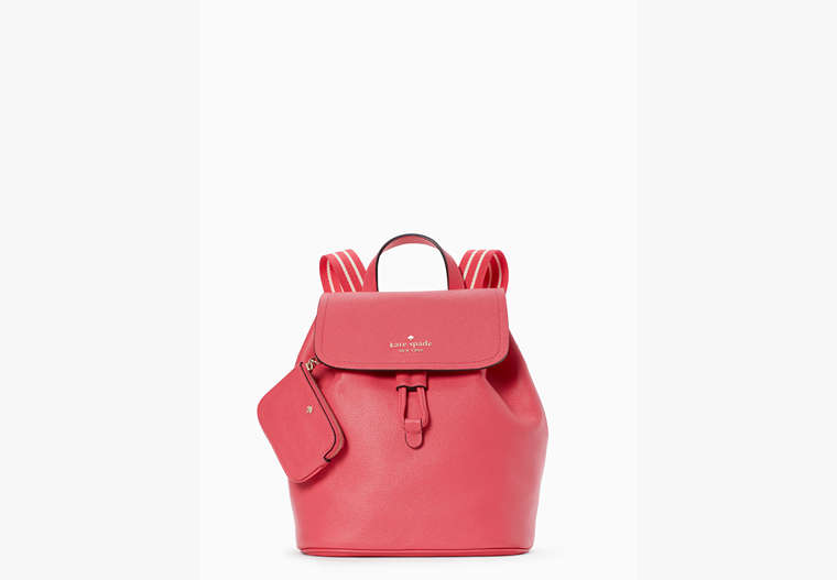 Kate Spade,rosie medium flap backpack,Pink Peppercorn image number 0