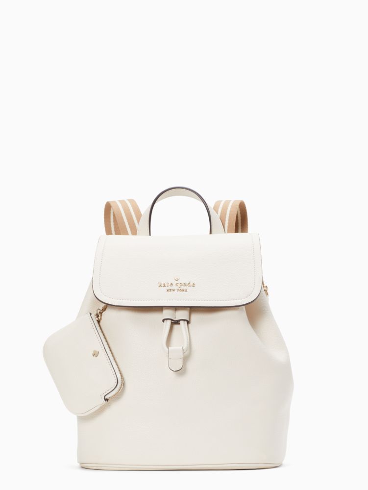 Kate Spade,rosie medium flap backpack,Parchment Multi