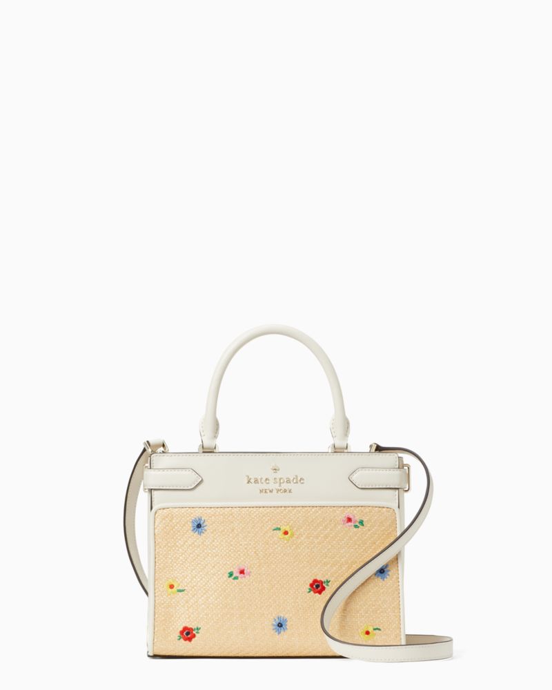 Straw satchel on sale