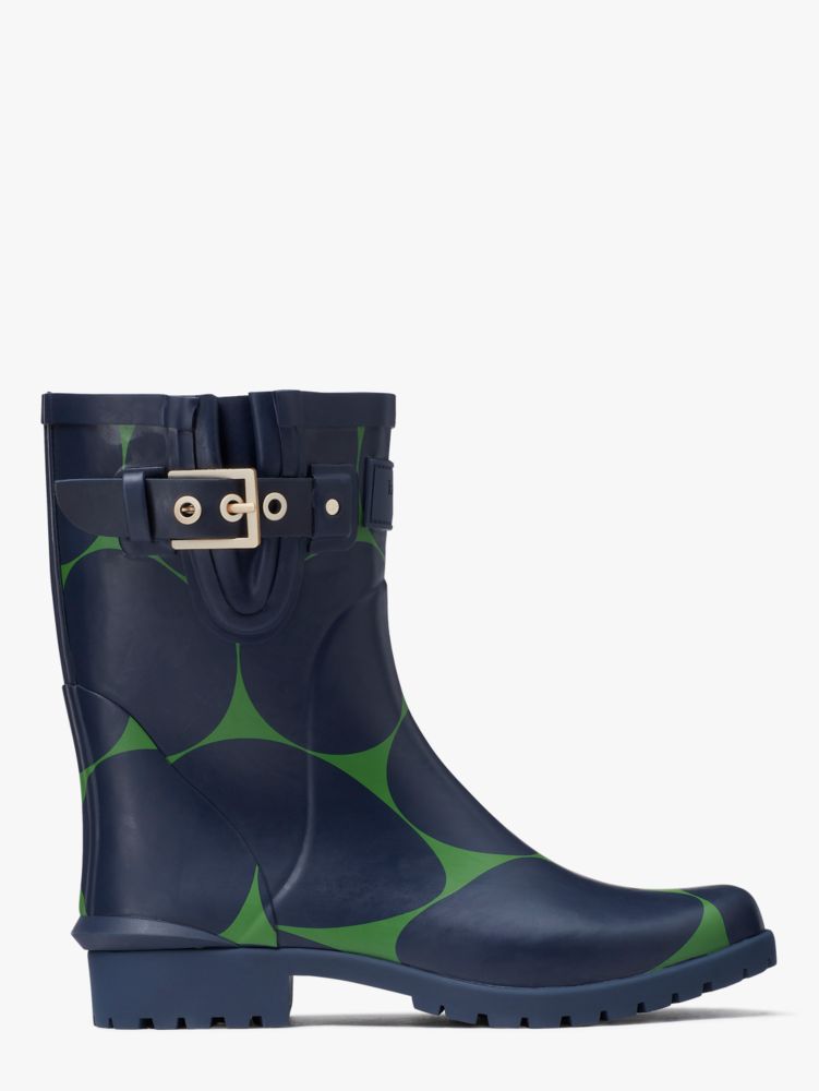 Kate spade black outlet rain boots