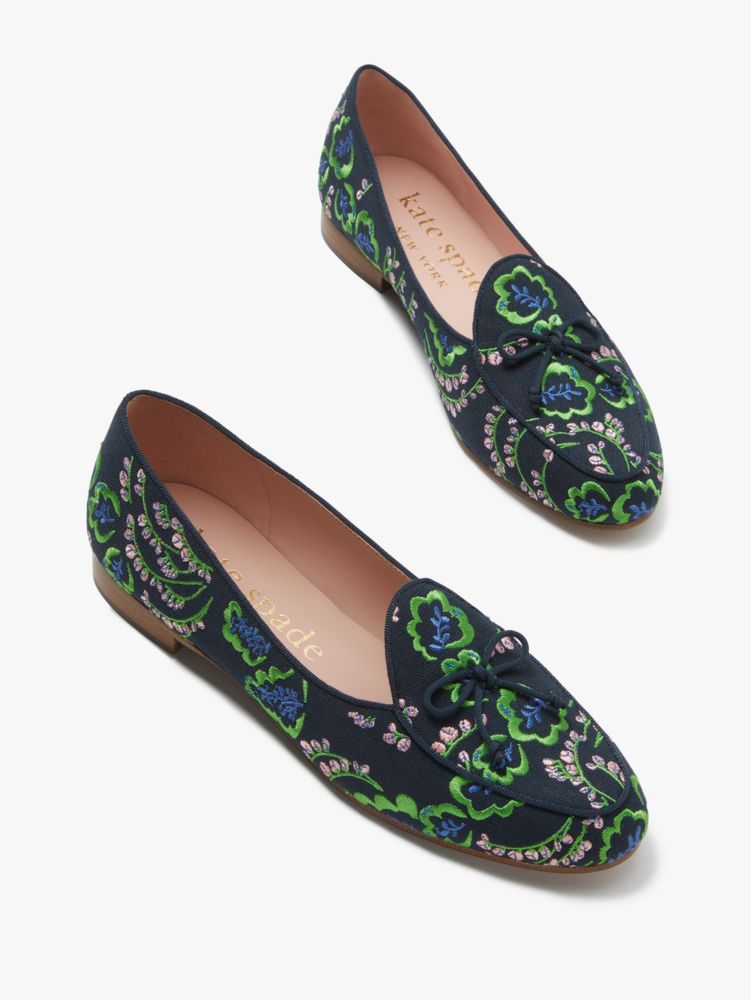 Kate Spade,Devi Embroidered Loafers,