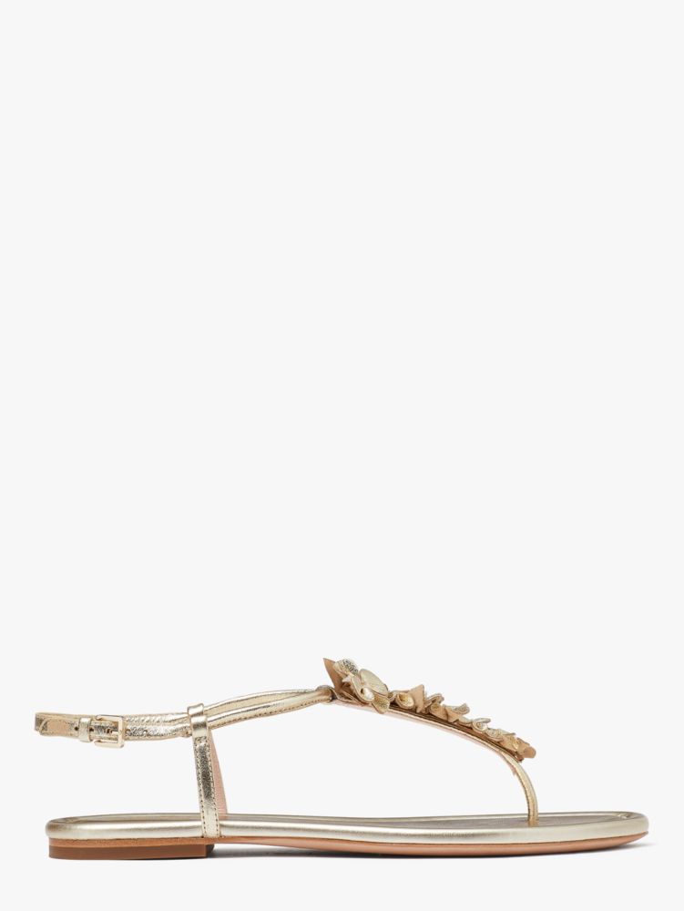 Kate Spade,Rosalie Sandals,Casual,Pale Gold