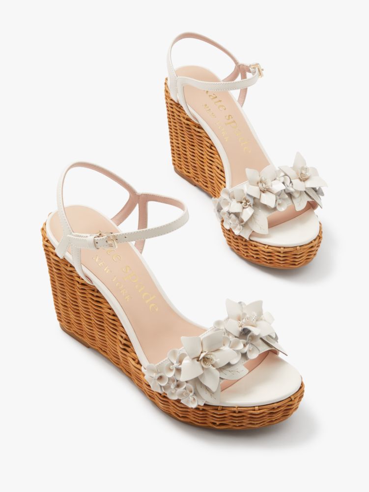 kate spade new york Women's Fiori Ankle-Strap Espadrille Wedge Sandals -  Macy's