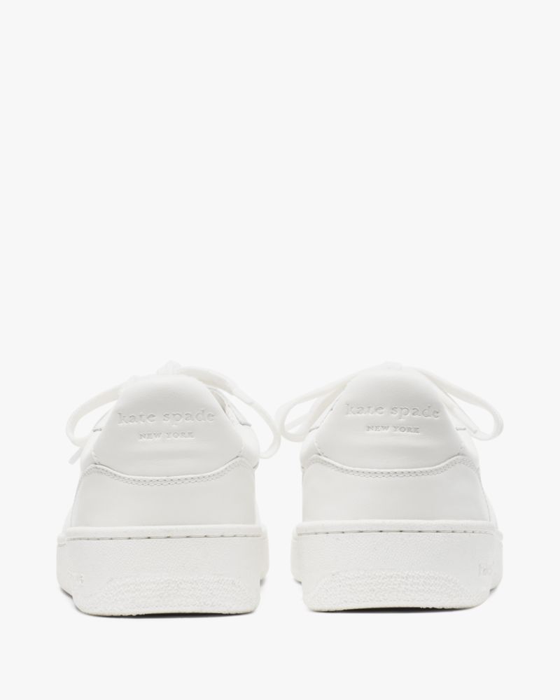 Kate Spade,Bolt Gem Sneakers,Lining Terry,Polyurethane,Nappa Leather,Casual,Perforated,Casual,White
