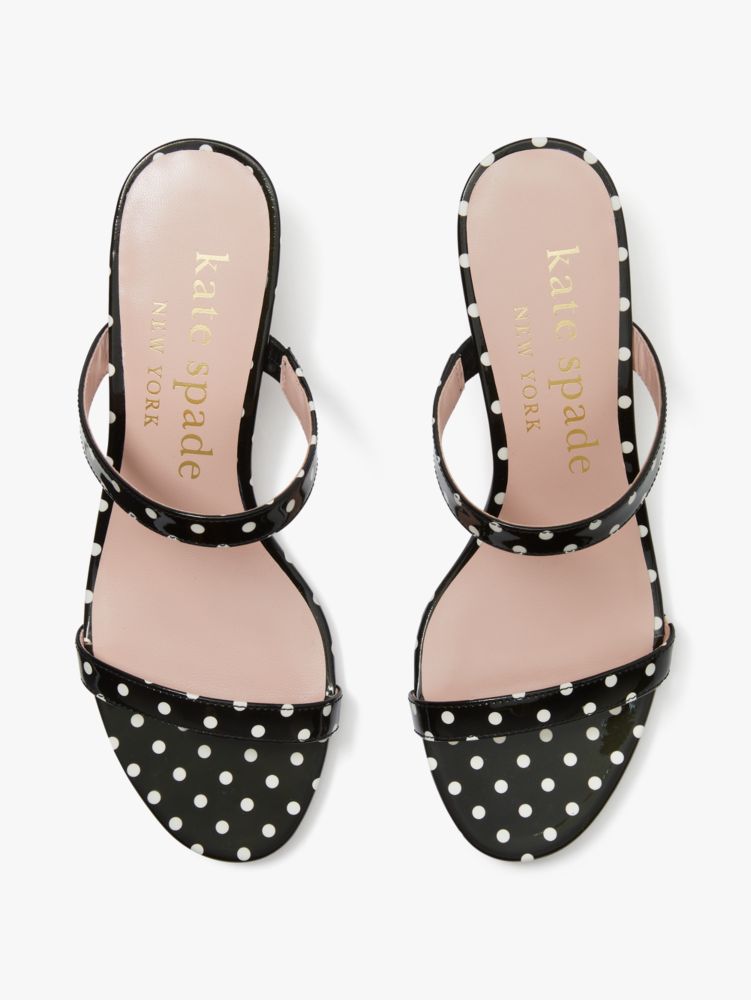 Kate Spade,Palm Springs Slide Sandals,Work,Black/Cream