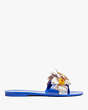 Kate Spade,jaylee slide sandals,sandals,Casual,Wild Blue Iris/Cream