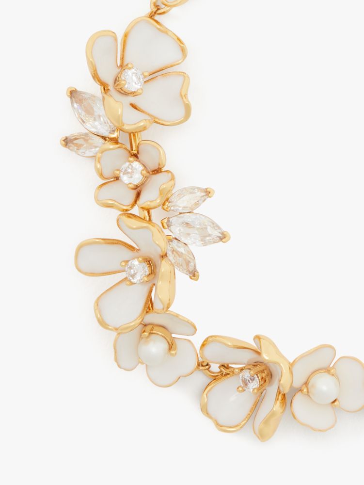 Kate Spade,Bouquet Toss Bracelet,White Multi