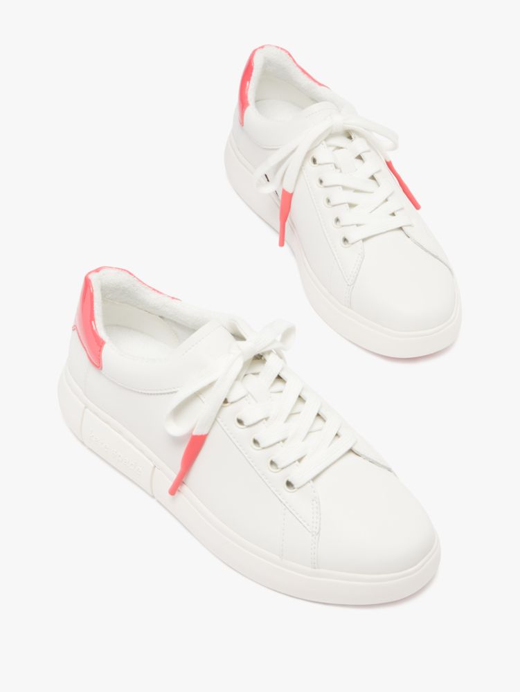 Kate Spade,Lift Sneakers,Casual,Opt Wht/Pnk Ppc