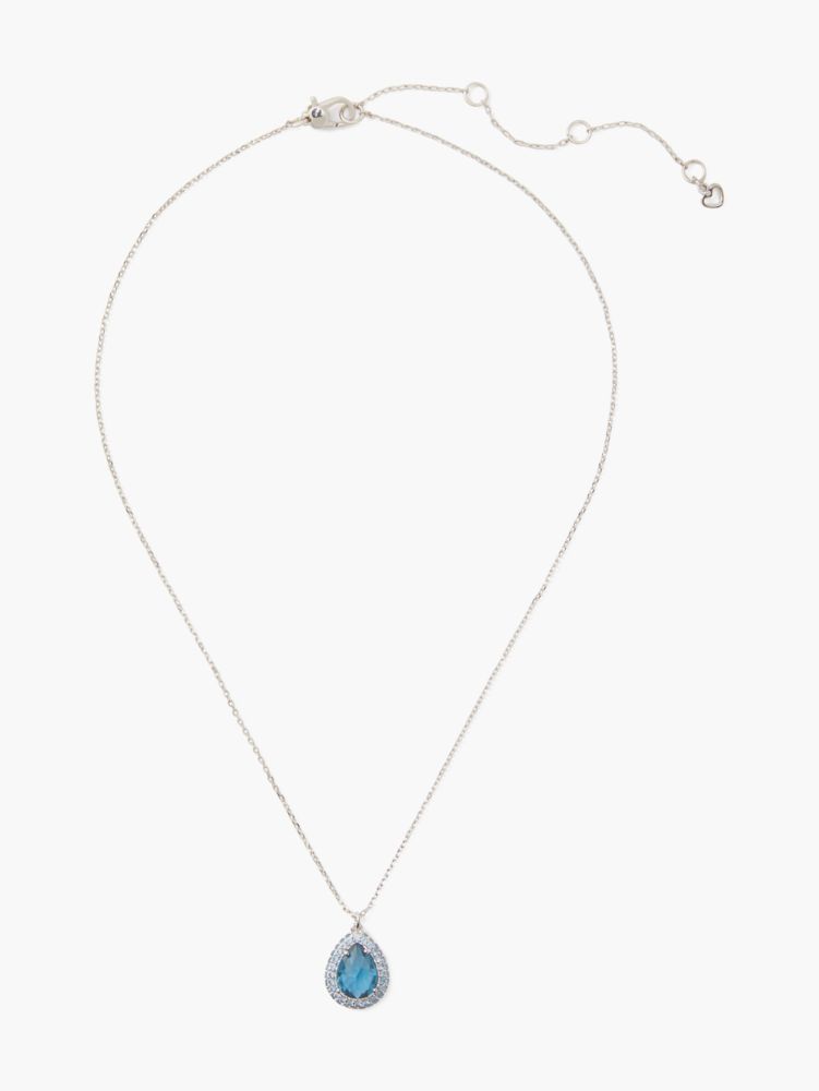 Kate Spade,Brilliant Statements Pavé Halo Mini Pendant,
