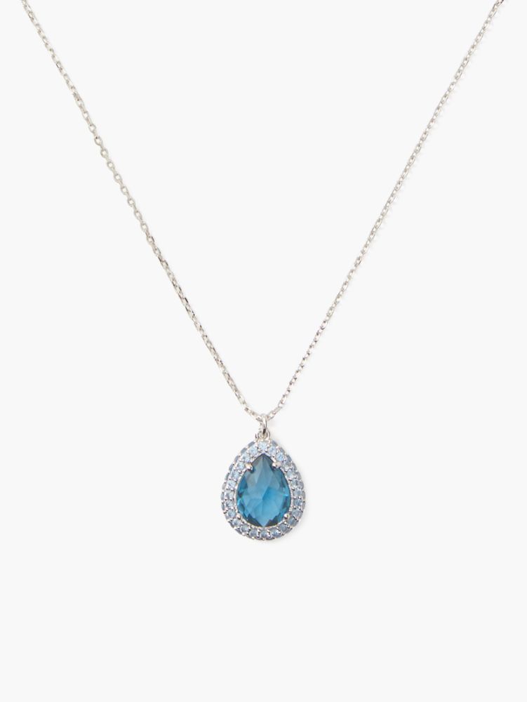 Kate Spade,Brilliant Statements Pavé Halo Mini Pendant,