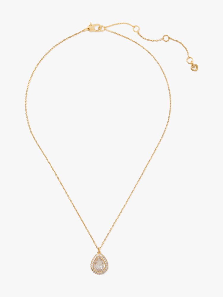 Kate Spade,Brilliant Statements Pavé Halo Mini Pendant,
