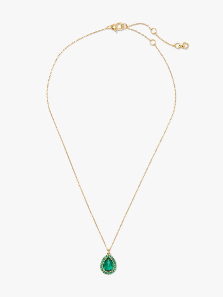 Kate Spade,Brilliant Statements Pavé Halo Mini Pendant,