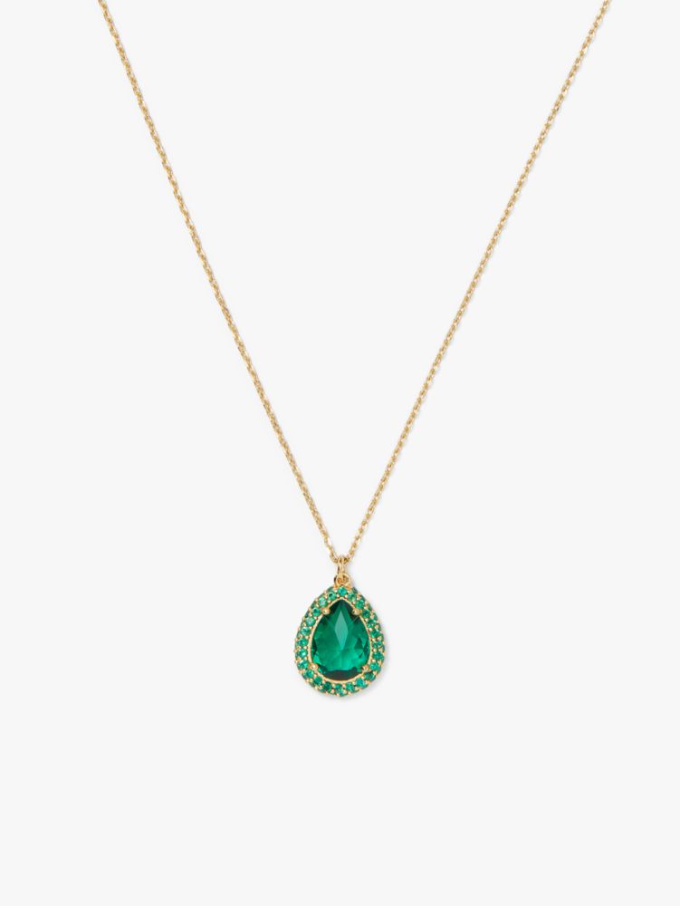 Kate Spade,Brilliant Statements Pavé Halo Mini Pendant,