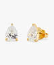Kate Spade,Brilliant Statements Studs,Clear/Gold