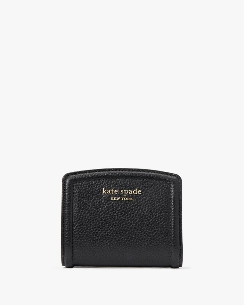 Kate Spade,ノット スモール バイフォールド ウォレット,ミニ財布,ブラック