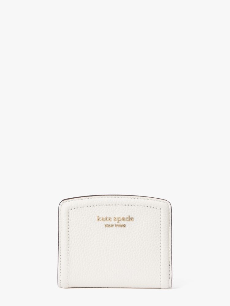 Kate Spade,ノット スモール バイフォールド ウォレット,ミニ財布,クリーム