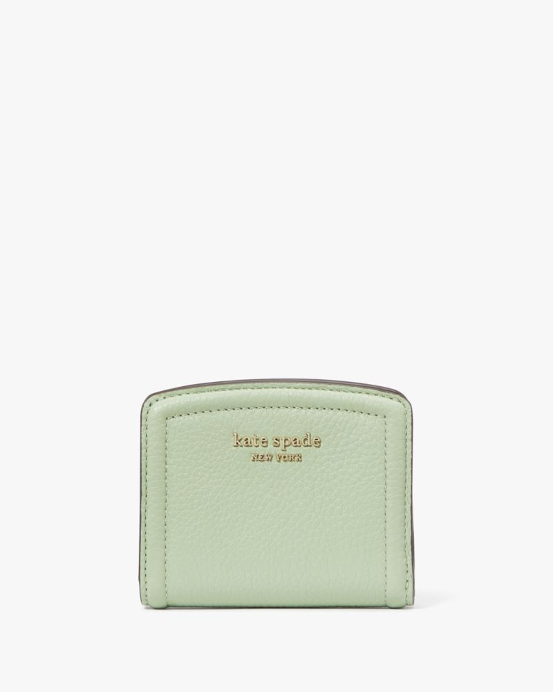 Kate Spade,ノット スモール バイフォールド ウォレット,ミニ財布,ビーチグラス