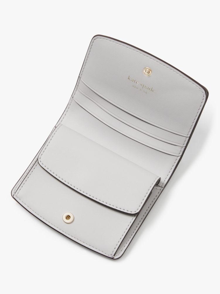 Kate Spade,ノット スモール バイフォールド ウォレット,財布小物,ウォーターカラーブルー