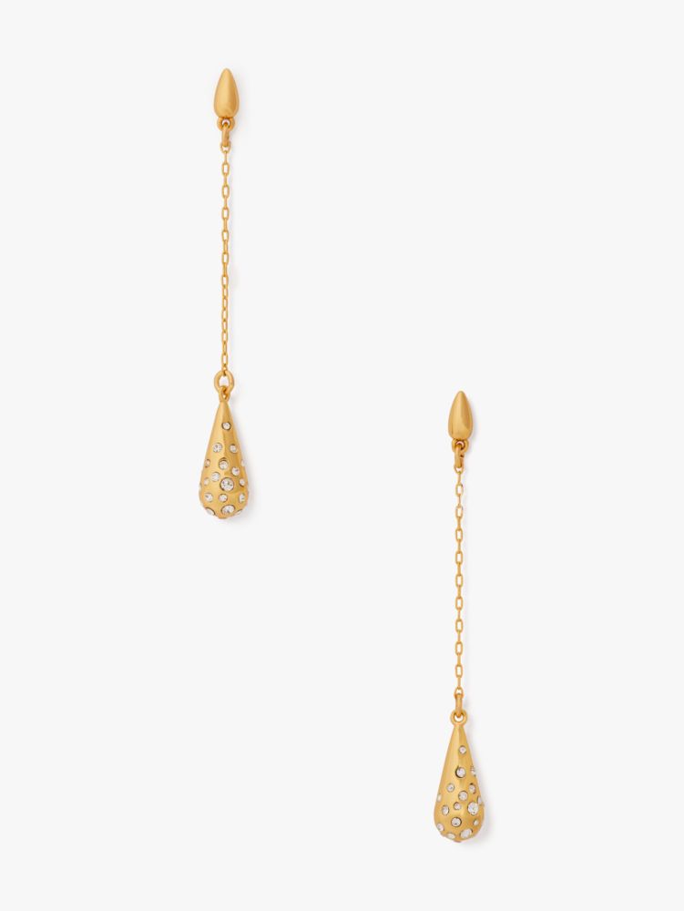 Kate Spade,Rain Drop Linear Earrings,