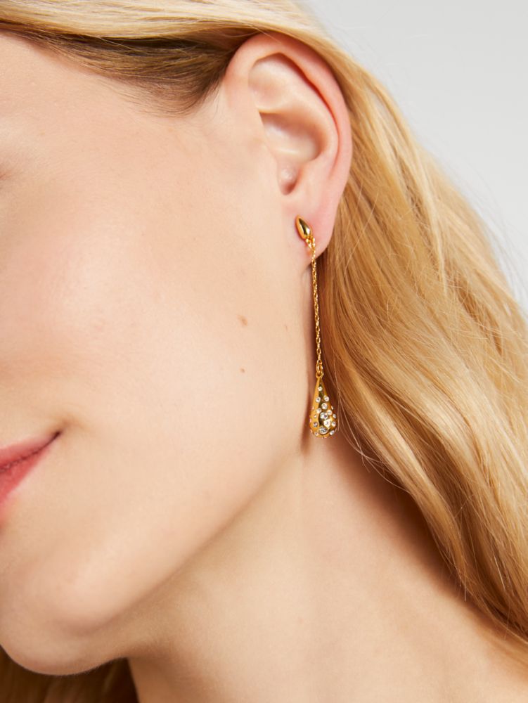 Kate Spade,Rain Drop Linear Earrings,
