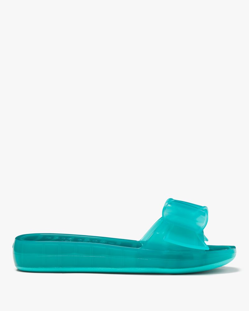 Kate Spade,Tie The Knot Slide Sandals,Casual,Clean Green
