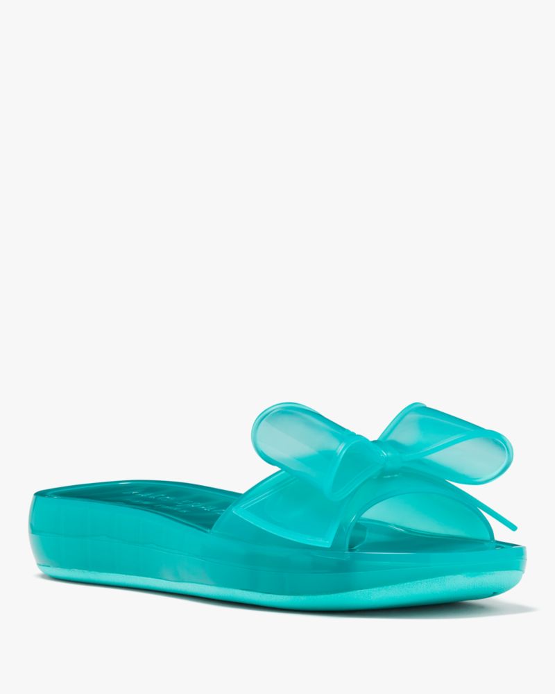 Kate Spade,Tie The Knot Slide Sandals,Casual,Clean Green