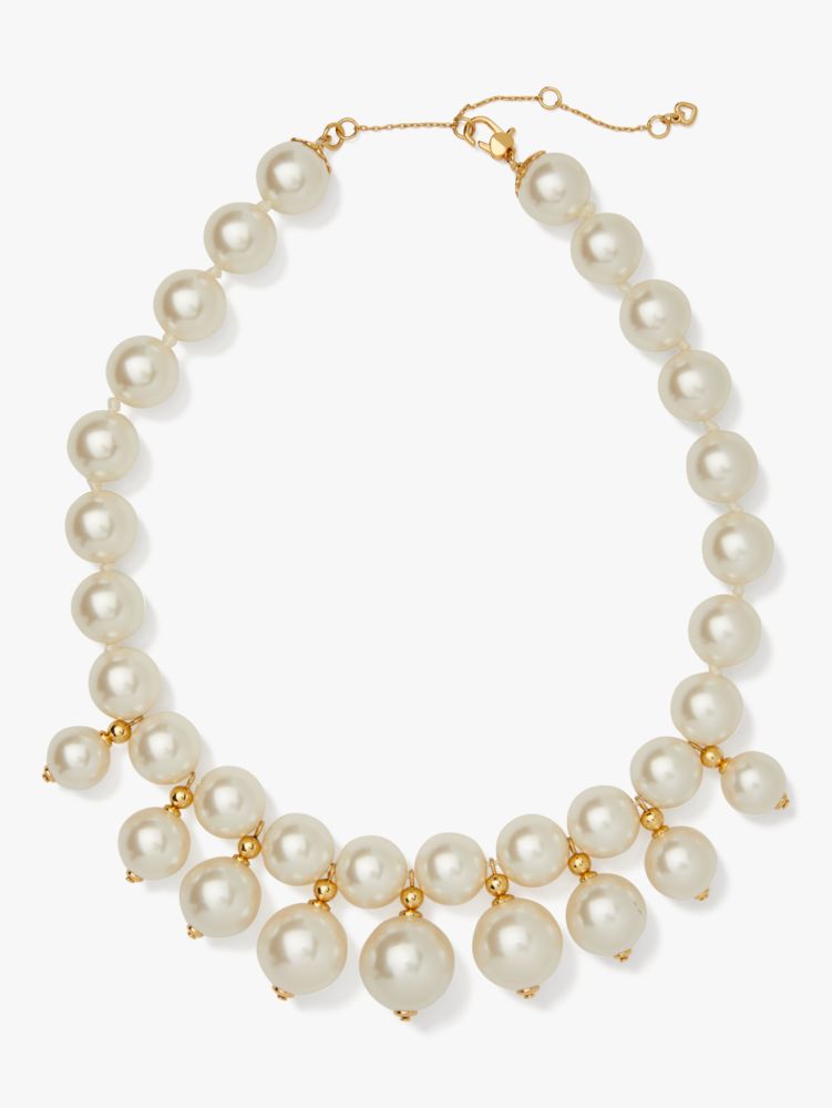 Pearls On Pearls Statement Necklace, , Product