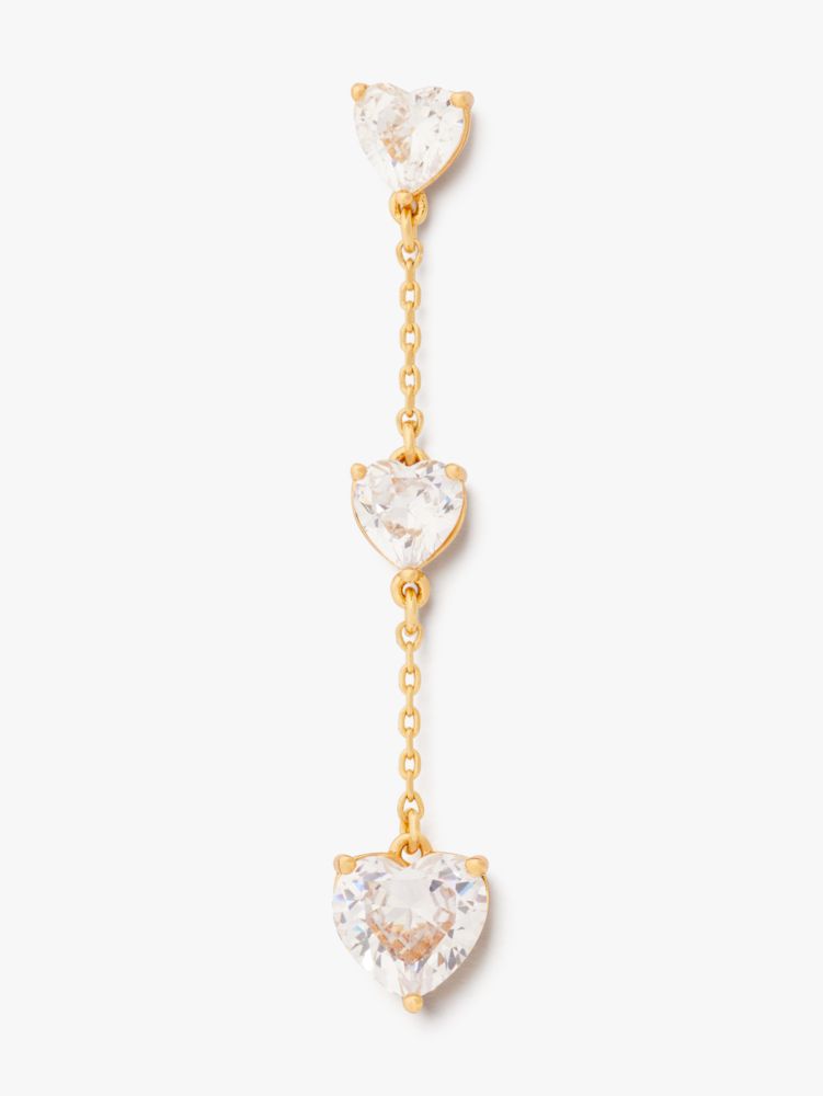 Kate Spade,My Love Linear Heart Earrings,