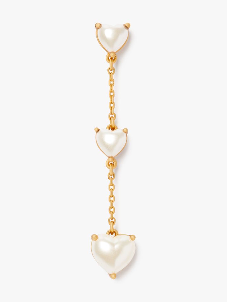 Kate Spade,My Love Linear Heart Earrings,